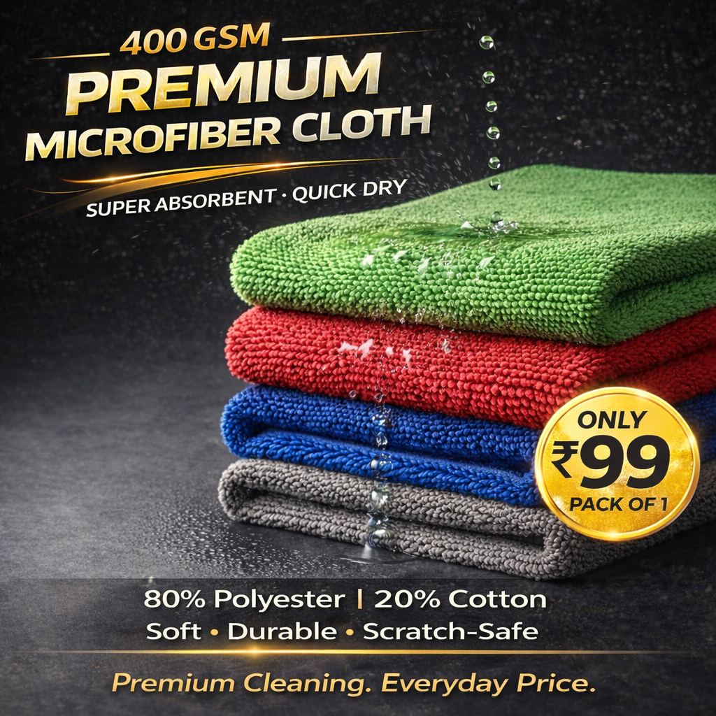 66BHP Microfiber Cleaning Cloth 400GSM