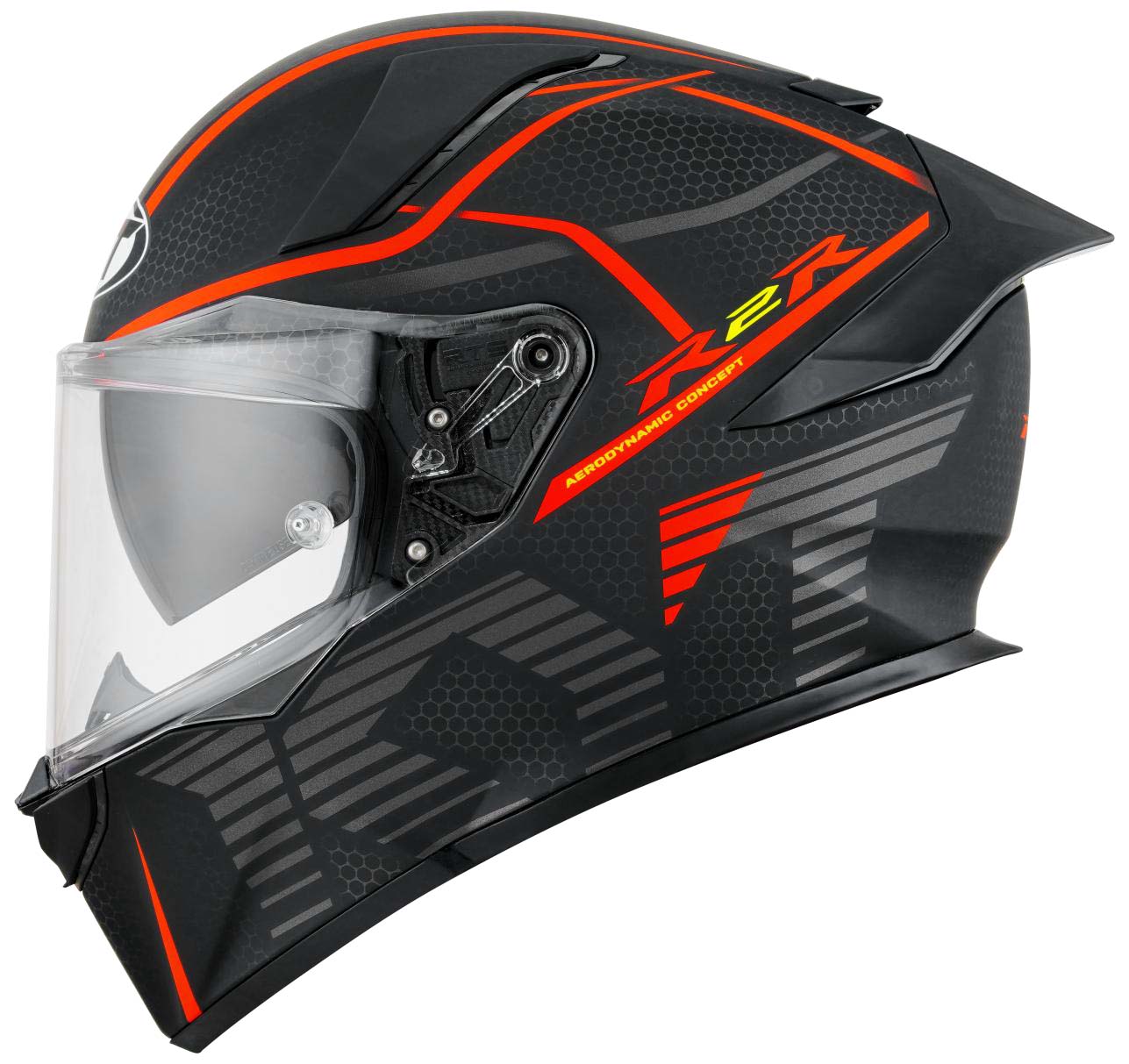 KYT R2R PRO CONCEPT MATT BLACK RED