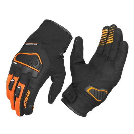 Rynox Helium GT 2 Motorcycle Gloves Black Orange