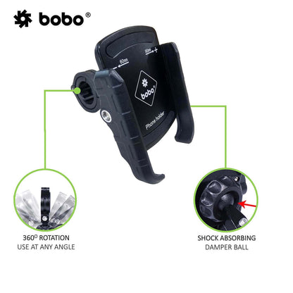 BOBO BM4 Jaw-Grip Bike Phone Holder Motorcycle Mobile Mount