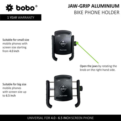 BOBO BM4 Jaw-Grip Bike Phone Holder Motorcycle Mobile Mount