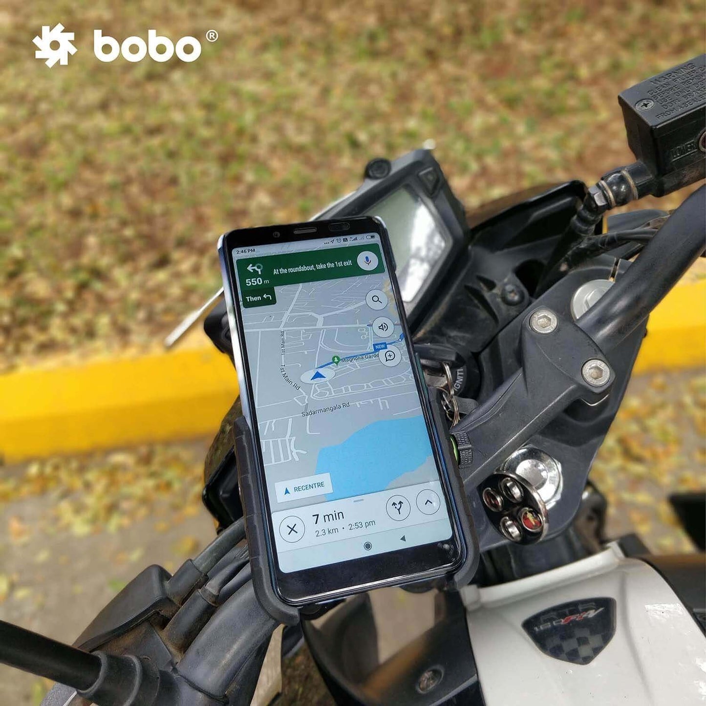 BOBO BM4 Jaw-Grip Bike Phone Holder Motorcycle Mobile Mount