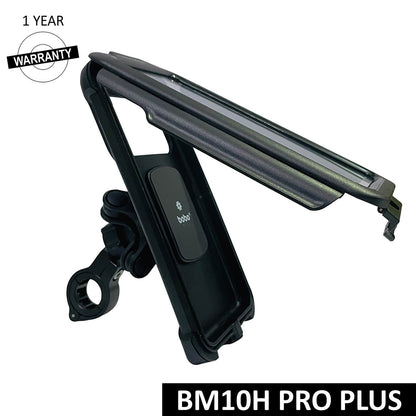BOBO BM10H PRO PLUS Fully Waterproof Bike / Cycle Phone Holder with PRO PLUS Vibration Damper Motorcycle Mobile Mount