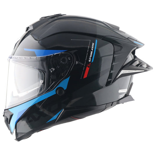 Axor Brutale Kryptic Dual Spoiler Helmet Black Blue