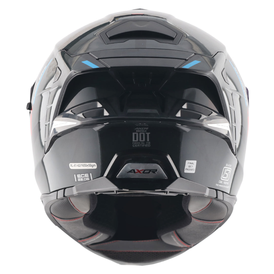 Axor Brutale Kryptic Dual Spoiler Helmet Black Blue