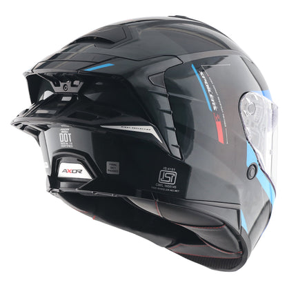 Axor Brutale Kryptic Dual Spoiler Helmet Black Blue