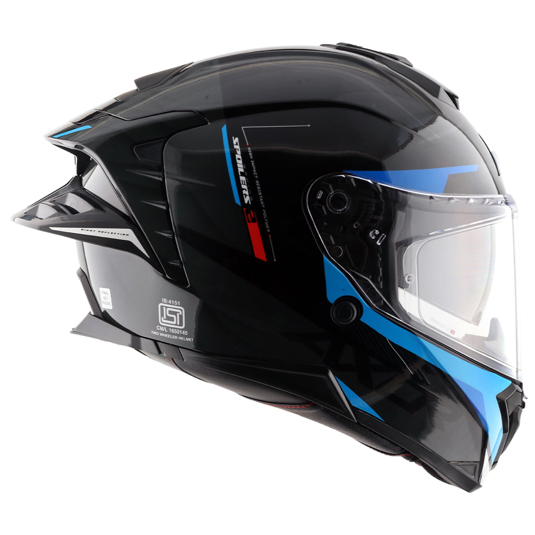 Axor Brutale Kryptic Dual Spoiler Helmet Black Blue
