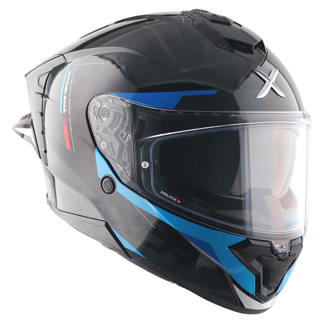 Axor Brutale Kryptic Dual Spoiler Helmet Black Blue