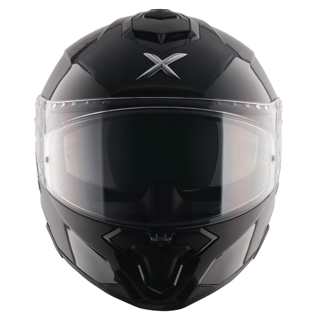 Axor Brutale Solid Black Dual Spoiler Helmet