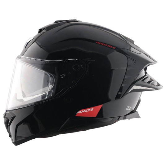 Axor Brutale Solid Black Dual Spoiler Helmet