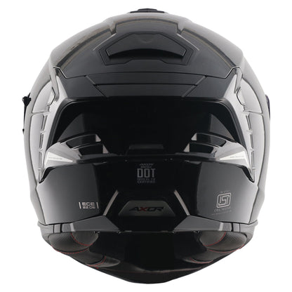 Axor Brutale Solid Black Dual Spoiler Helmet