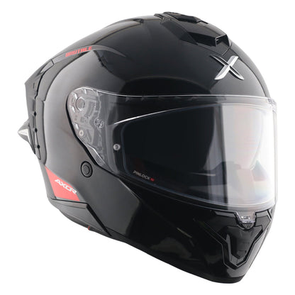 Axor Brutale Solid Black Dual Spoiler Helmet