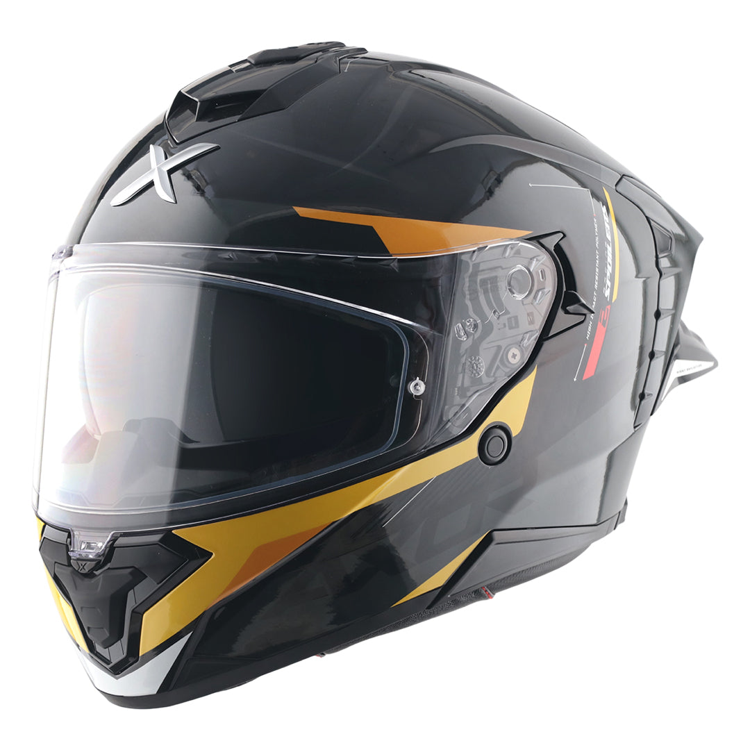 Axor Brutale Kryptic Dual Spoiler Helmet Black Yellow
