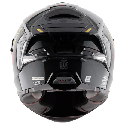 Axor Brutale Kryptic Dual Spoiler Helmet Black Yellow