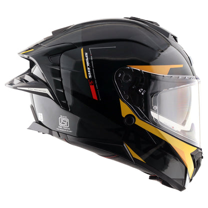 Axor Brutale Kryptic Dual Spoiler Helmet Black Yellow