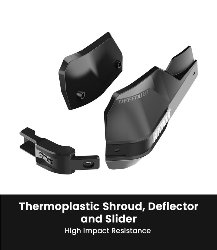 Rynox Defender Pro Hand Guard All Black