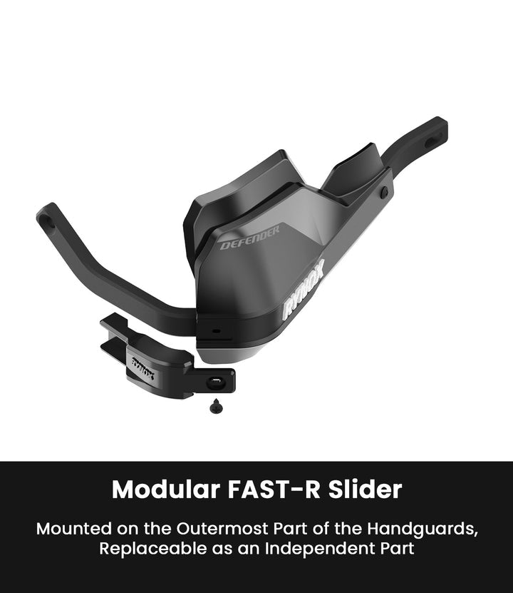 Rynox Defender Pro Hand Guard All Black