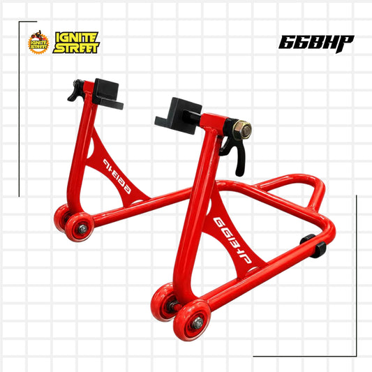 66Bhp X-Lift | The Ultimate 2-in-1 Paddock Stand – Spool & Swingarm Ready