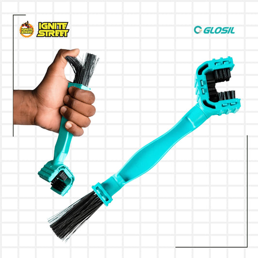 Glosil Premium 3-Sided Chain Cleaning Brush