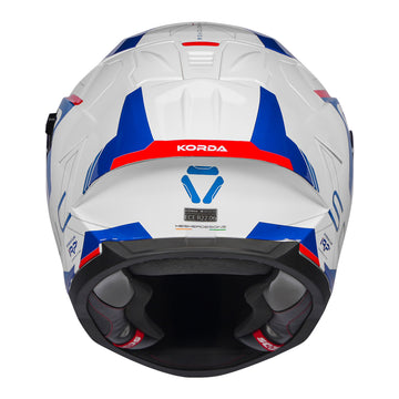 KORDA SONIC GP ROADLION GLOSS WHITE BLUE  RED