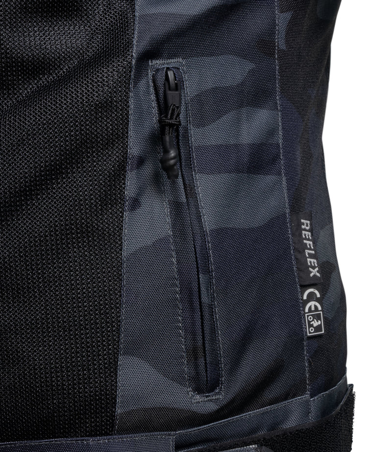 Rynox Urban X Riding Jacket – Grey Mesh Camo Blue