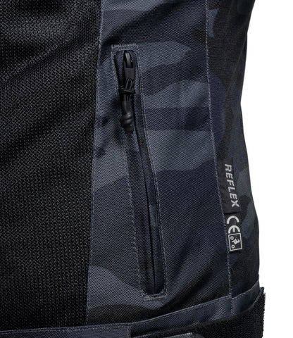 Rynox Urban X Riding Jacket – Grey Mesh Camo Blue