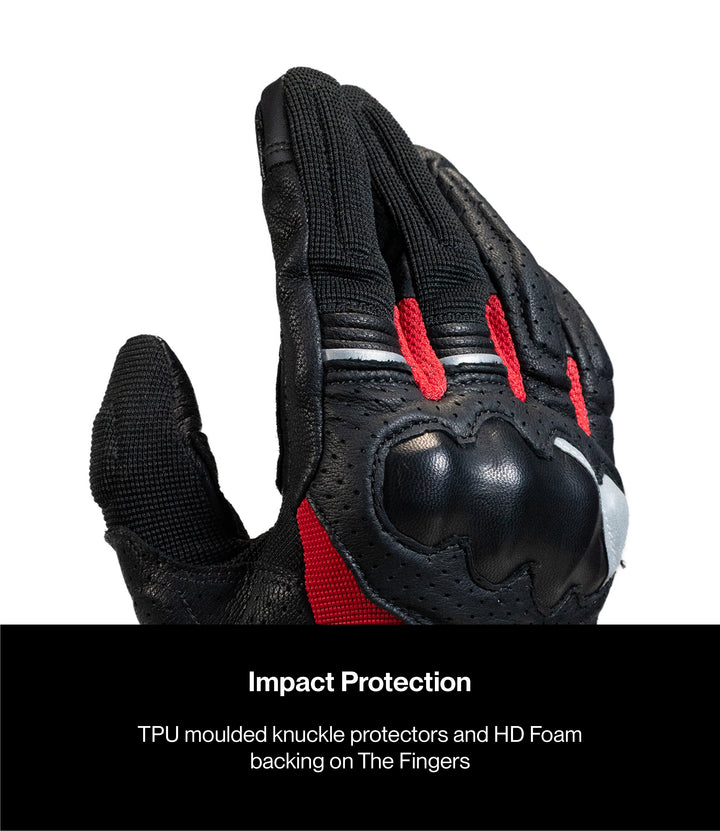 AIR GT 2 GLOVES BLACK RED