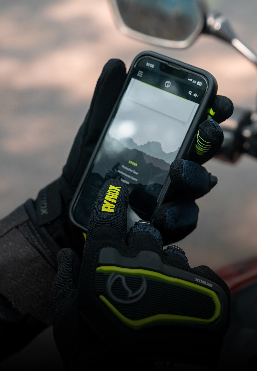 Rynox Helium GT 2 Motorcycle Gloves Black Red