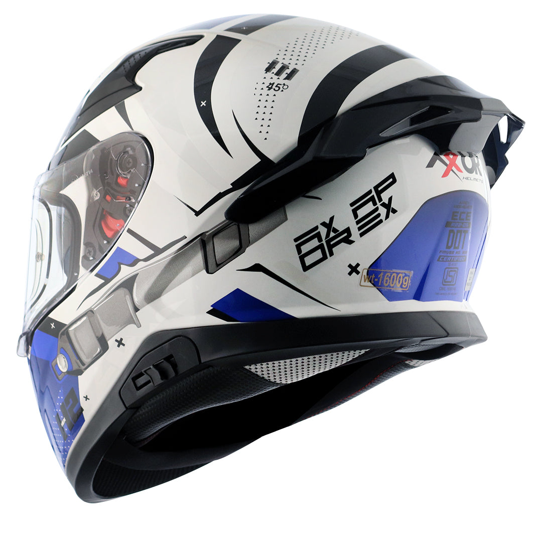 Axor Apex Hex-2 Helmet White Blue