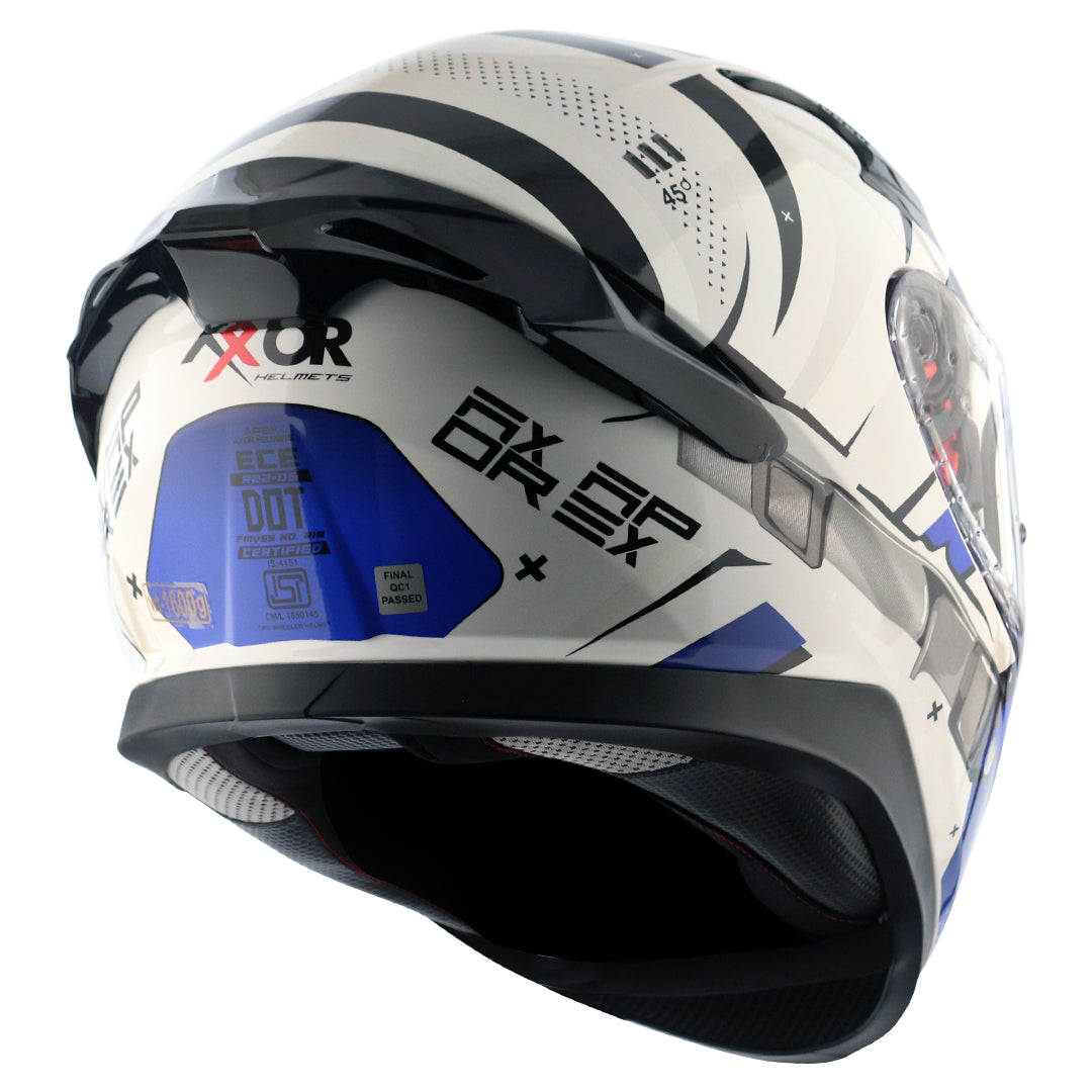 Axor Apex Hex-2 Helmet White Blue
