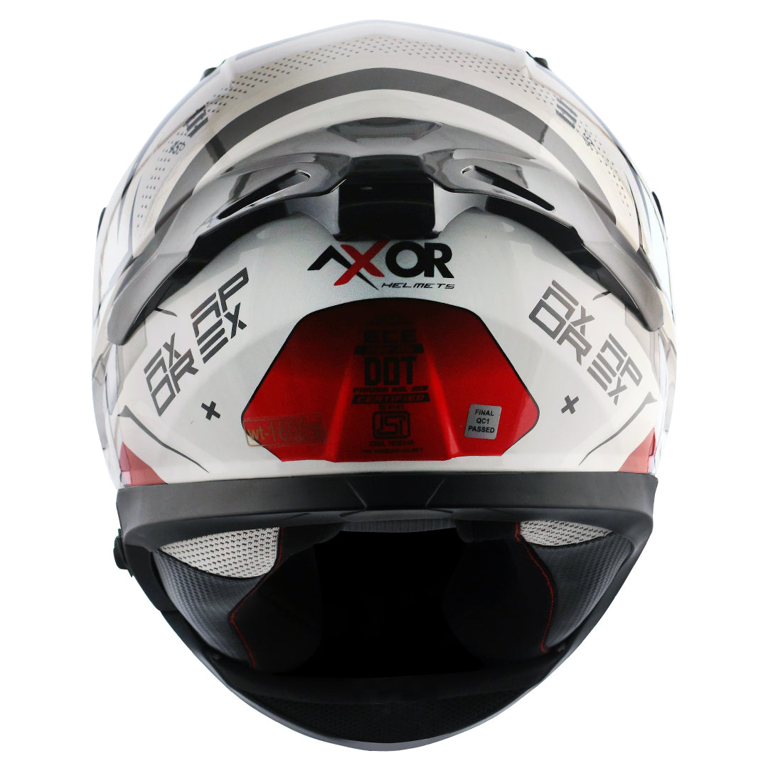 Axor Apex Hex-2 Helmet White Red