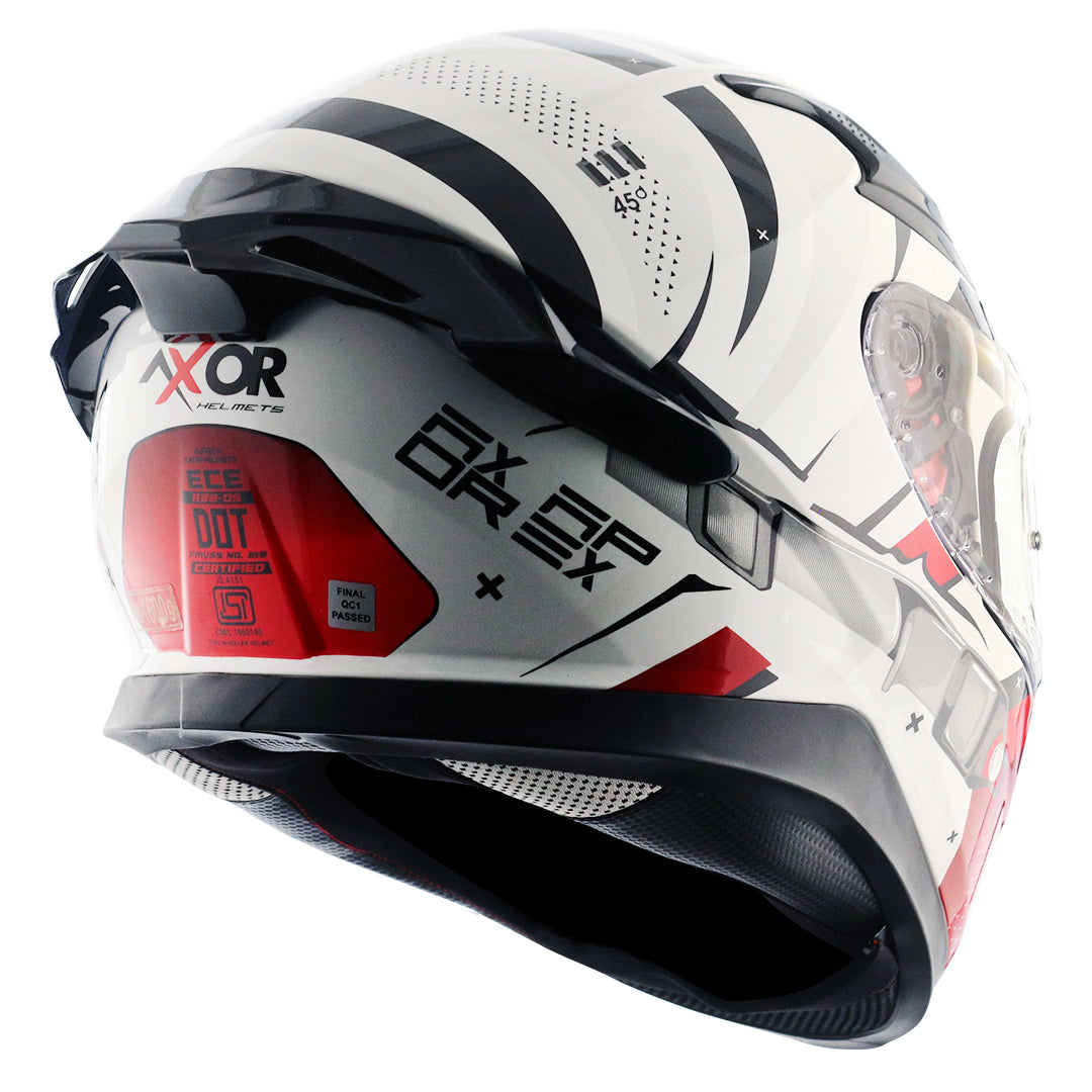 Axor Apex Hex-2 Helmet White Red