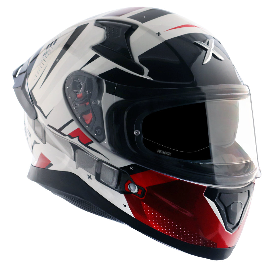 Axor Apex Hex-2 Helmet White Red