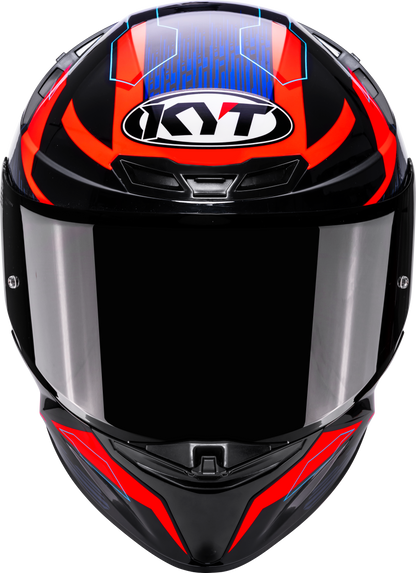KYT TT REVO SPEEDING BLACK RED BLUE