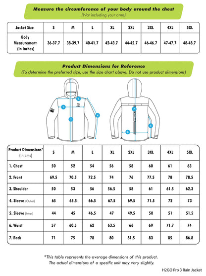 Rynox H2Go Pro 3 Rain Jacket