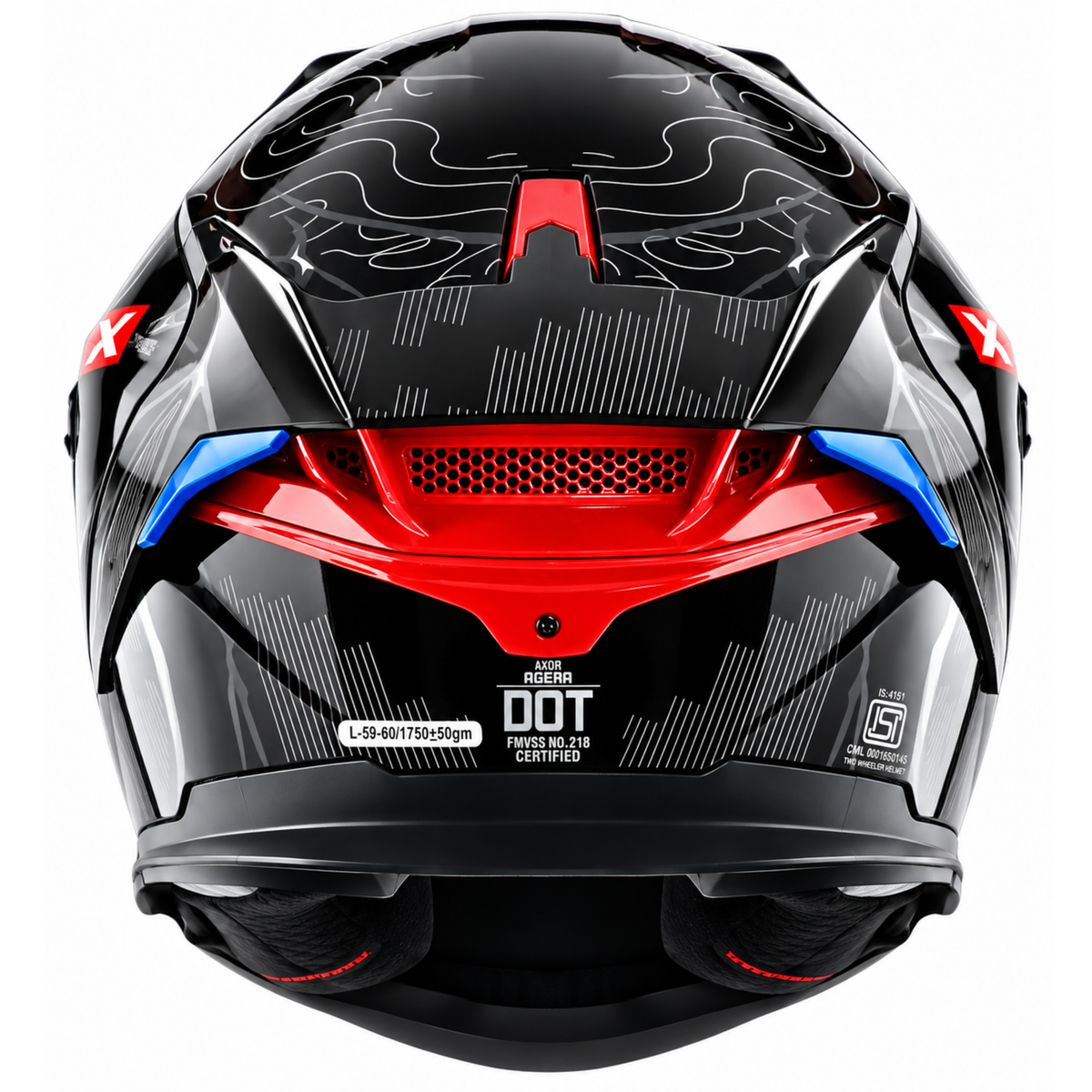 Axor Agera Raiz Full Face Helmet With Spoiler