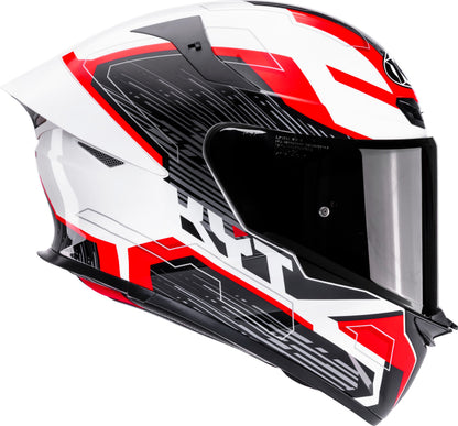 KYT TT REVO Speeding White Red Helmet