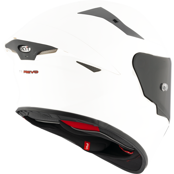 KYT  TT-REVO PLAIN PEARL WHITE