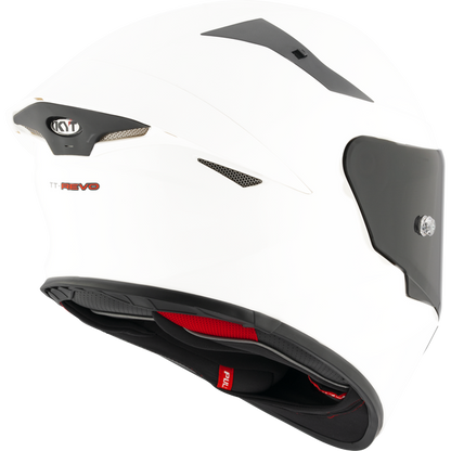 KYT  TT-REVO PLAIN PEARL WHITE