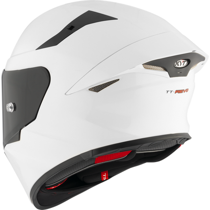KYT  TT-REVO PLAIN PEARL WHITE