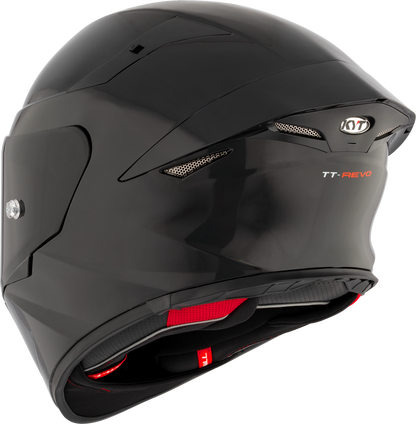KYT TT REVO PLAIN BLACK GLOSS