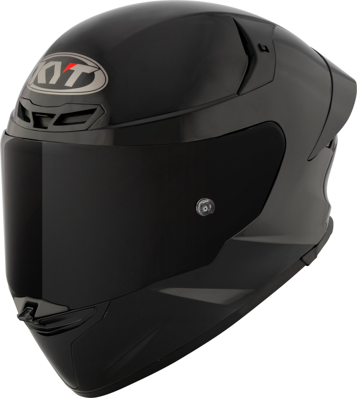 KYT TT REVO PLAIN BLACK GLOSS